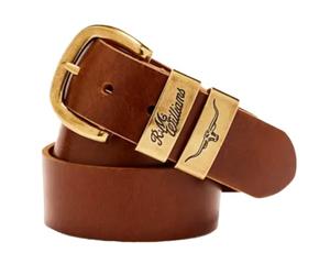 RM Williams Mens Drover Leather Belt Caramel (42)