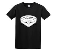 Rm Williams Shield Free Post Black Cotton Tee Size Small