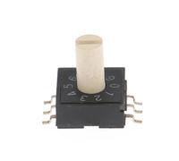 RM3HAF-10R Rotary DIP Switch, 0-9 Digital Code Switch 10 Position 3-Pin with Handle 3:3 Circuit PCB Mount Encoder
