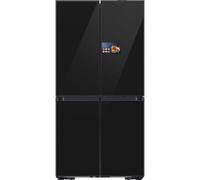 Samsung Series 9 AI Home RM90F67CECEU Wifi Connected Plumbed Total No Frost American Fridge Freezer - Black - E Rated, Black