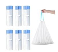 RMAN 90 Pcs Cat Litter Tray Liners with Drawstring 55 x 30cm Large Cat Litter Bags for Self Cleaning Cat Litter Tray, Scratch Resistant, Leak Proof and Heavy Duty - 6 Pack