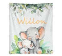 Rmaphy Personalized Blanket for Kids Adult Custom Blanket with Name Customized Flannel Blanket Boys Girls