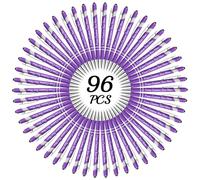 Rmaphy Personalized Pens Custom Pens with Name Message Logo Customized Pens Engraved 0.5 mm Ballpoint Pens Bulk with Stylus for Business School(Purple 96Pcs)