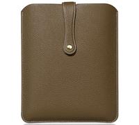 Rmawrad Real Leather Laptop Sleeve for MacBook Pro & Air Fits 13, 14, 15 & 16 Inch,Large Lychee Grain Leather, Soft Soft Lining (14 Inch - MacBook-Pro M1/M2/M3/M4),Gray