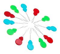 Rmeet Needle Threader,50 Pack Needle Threaders Brass Wire Gourd Shaped Plastic Needle Thread Detector for Hand Sewing Yarn Embroidery and Cross Stitch Assorted Colours