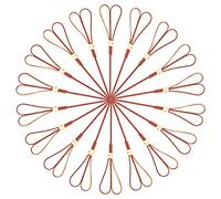 RMENOOR 100Pcs Party Cocktail Sticks 4.72'' Japaneses Style Bamboo Knotted Skewers Food Picks Toothpicks Canape Sticks for Martini Finger Food Fruits Sandwich Snacks Appetisers (Heart Shape)