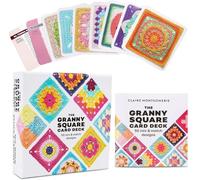 Rmerasor Granny Square Crochet Cards, Crochet Set, 50 Pieces Mix and Match Designs, Crochet Cards, with Crochet Lettering and Photo for Each Granny Square and Practical So-Geht's Booklet