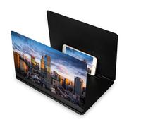 RMFC 10 inch Phone Screen Magnifier, HD Mobile Phone Screen Amplifier with Folding Stand Holder, Pulling-out Movie Video Enlarger Anti-Radiation Eye Protection for All Smartphones