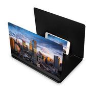 RMFC 10 inch Phone Screen Magnifier, HD Mobile Phone Screen Amplifier with Folding Stand Holder, Pulling-out Movie Video Enlarger Anti-Radiation Eye Protection for All Smartphones