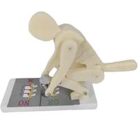 RMJEZTQD Human Body Bending Weight Lifting Spine Force Demonstration Model, Lumbar Spine Protection Model, Correct Posture Demonstration Model, for Medical Science Education & Anatomy.