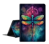 RMJKXQZG for Fire HD 10/HD 10 Plus Tablet (13th/11th, 2023/2021), Auto Wake/Sleep Flexible-Angle Viewing Stand Ultra Thin Lightweight for Amazon Fire HD 10 Tablet Case, Dream Dragonfly