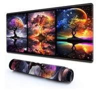 RMJKXQZG for MTG Playmat 24" x 14" with High Elastic Rubber Base Non-Slip Rubber Sole HD Printing for TCG for MTG Mat Card Playmat Gaming Mouse Pad, Trees with Colorful Leaves