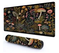 RMJKXQZG MTG Playmat with Zones 24" x 14" High Elastic Rubber Base Non-Slip Rubber Sole HD Printing Magic Playmat Mouse Pad Mushroom Flower