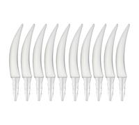 RmKbe 10pcs Halloween Pumpkin Teeth Jack O Lantern Scary Teeth Fangs Bright White Fang Plastic Spooky Pumpkin Fangs for Cosplay Props