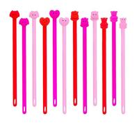 RmKbe 12pcs Valentines Day Stretchy Strings Toys Sensory Fidget Toys Valentine Classroom Exchange Rose Love Heart Valentine's Day Gifts for Children Adults
