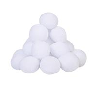 RmKbe 24pcs Fake Snowball White Plush Realistic Artificial Snowballs 5cm Christmas Snowballs Snowball Fight Indoor for Kids Adults
