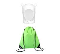 RmKbe 2pcs Halloween Adult Adventure Cosplay Costume Accessories Anime Bunny Cosplay Hat Green Backpack Halloween Winter Bunny Ears Hat for Cosplay Party