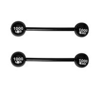 RmKbe 2pcs Inflatable Barbell Large Inflatable Dumbbell Blow Up Weights Dumbbell Strongman Fancy Dress Accessory for Halloween Cosplay Pool Party