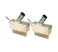 RmKbe 2pcs Weeding Wire Brush Tools Joint Cleaning Steel Brush Bristles Weed Wire Remover Cleaning Tools Replacement Heads for Patio