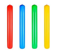 RmKbe 4 Pieces Inflatable Pool Noodle Colorful Inflatable Pool Sticks Inflatable PVC Swimming Noodle 4 Color Giant Blow up Pool Noodle for Adult Swimming Pool (105cm)