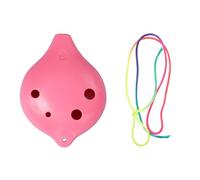 RmKbe 6 Hole Ocarina Alto C Ceramic Smokey Brown Ocarinas Children Plastic Ocarina Student Music Instruments for Beginner (Pink)