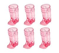 RmKbe 6pcs Mini Cute Cowboy Boot Shot Glasses Western Cowboy Plastic Cups Reusable Plastic Boot Cups Cowboy Mini Beer Mugs for Cowboy Bachelorette Theme Party Supplies