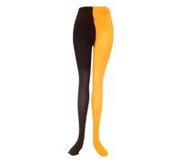 RmKbe High Waisted Tights Halloween Two Toned Jester Tights Full Footed Socks Opaque Pantyhose High Waisted for Party Cosplay