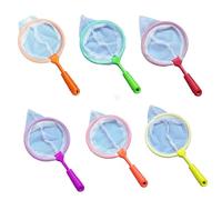 RmKbe Outdoor Fishing Net Children Plastic Fishing Nets Telescopic Butterfly Net Childs Fishing Bug Catcher for Kids Playing (6) (Random Color)