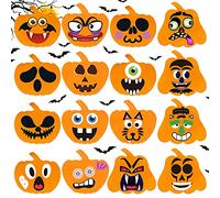 RMMD Halloween Craft Kit - Foam Pumpkins & Decorating Stickers for Kids & Adults