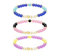 RMMD K Pops DemOn-Hunters Merch Move Inspired Bracelets Stretch Friendship Beaded Bracelets Letter Charm Bracelet Birthday Jewelry Accessories Gifts for Fans