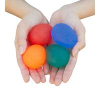 RMS 4-Pack Hand Exercise Balls - Physical & Occupational Therapy Kit for Strengthening Grip & Reducing Stiffness - Arthritis Pain Relief Exerciser for Rehabilitation, Fidget, Stress Relief