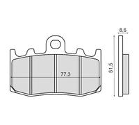 Rms Bmw K 1200s 225101603 Sintered Brake Pads