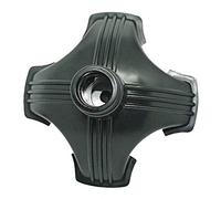 RMS Cane Tip - Self Standing Quad Base Replacement for Most Walking Canes, Walking Sticks, Folding Canes or Offset Quad Pod or Tripod Canes - 4 Prong Rubber Cane Foot Pad (Black)