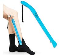 RMS Compression Stocking or Sock Aid for Removing Socks or Light to Medium Compression Hosiery for Men or Women with Arthritis or Limited Mobility (Blue)