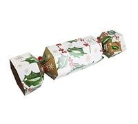 RMS Giant Flat-pack Cardboard 'Christmas Cracker' Gift Box - Holly Design