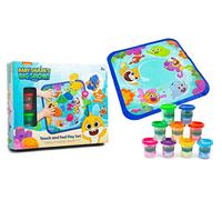 Rms International Baby Shark's Big Show - Touch and Feel Playmat and Dough Playset Childrens Kids Boys Girls Sensory Fidget Toy Gift 3+, Multi