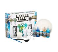 RMS International Craft Hub Marble Bear Series 1 Marble Pouring Keyring Kit Design/Paint Your Own Bear Childrens Kids Art & Craft 8+ Years (Metallic)