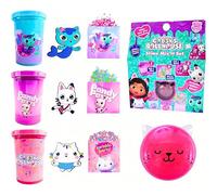 RMS International Gabby's Dollhouse Slime Set for Girls - DIY Slime Kit with Glitter, Confetti, Charms & Decorations - Fun Children's Craft & Gift Set for Kids - Creative Toy for Girls - 70-0009