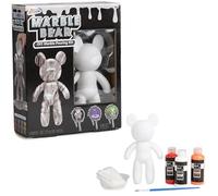 RMS International Grafix Marble Bear Creative DIY Marble Pouring Kit Design/Paint Your Own Bear Childrens Kids Art & Craft 6+ Years (Grey)