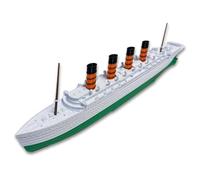 RMS Mauretania Model Ship 1 Ft Long by TitanicToyCo - Assembled Titanic Toys for Kids, Historically Accurate Titanic Toy, Titanic Ship, Titanic Cake Topper, Titanic Figurine, Titanic Boat
