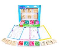 RMS Peppa Pig Wooden Stamper Set for Kids with Stamps Ink Pads & Activity Sheets