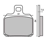 Rms Piaggio X8 200cc 225100493 Sintered Brake Pads