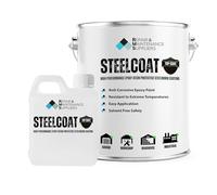 RMS Steelcoat | High-Performance Anti-Corrosive 2-Pack Epoxy Resin Paint for Steelwork & Metal | Chemical-Resistant Protective Coating for Garages, Warehouses & Industrial Applications
