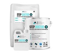 RMS Step Doctor Heavy Duty Epoxy Resin 3 Pack Concrete Step & Stair Repair Mortar for Front Doorsteps, Garden Steps, and Commercial Buildings | 5kg, Grey