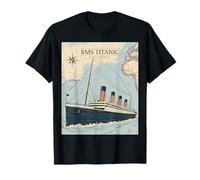 RMS Titanic 1912 Atlantic Crossing Design T-Shirt