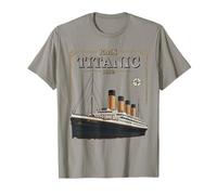 RMS Titanic 1912 Historic Ocean Liner Memorial Design T-Shirt