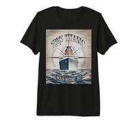 RMS Titanic 1912 Ocean History Memorial Design Premium T-Shirt