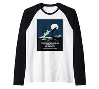RMS Titanic 1912 Remembrance Day Vintage Memorial Design Raglan Baseball Tee