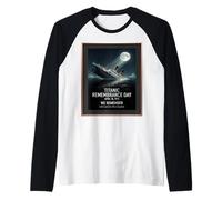 RMS Titanic 1912 Remembrance Day Vintage Memorial Design Raglan Baseball Tee