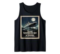 RMS Titanic 1912 Remembrance Day Vintage Memorial Design Tank Top